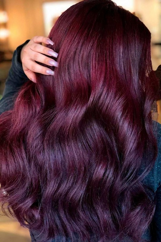 Chocolate Lilac Hair Color Is Trending for Fall